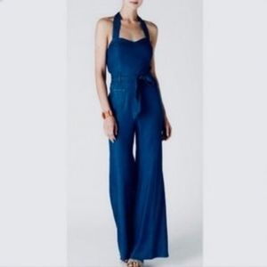 KARDASHIAN Kollection Long Denim Pant Jumpsuit